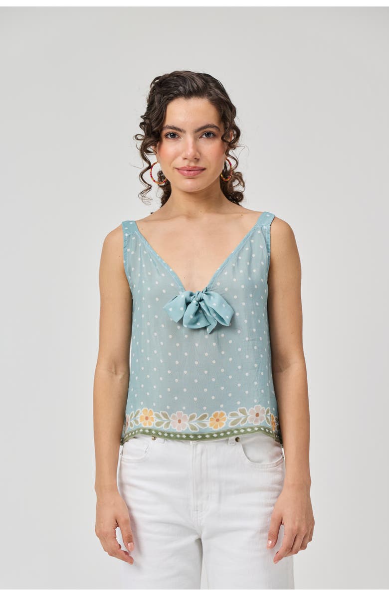 Reistor Bow Tie Cami Top, Alternate, color, Blue