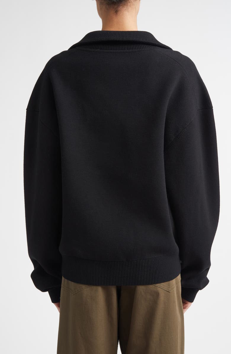 A.L.C. Timmy Johnny Collar Sweater, Alternate, color, Black