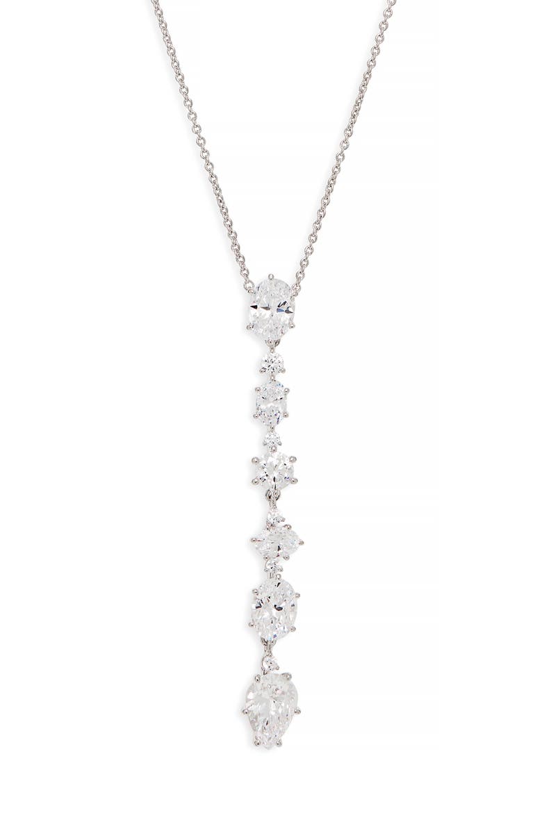 Frolic Y-Necklace, Main, color, SILVER