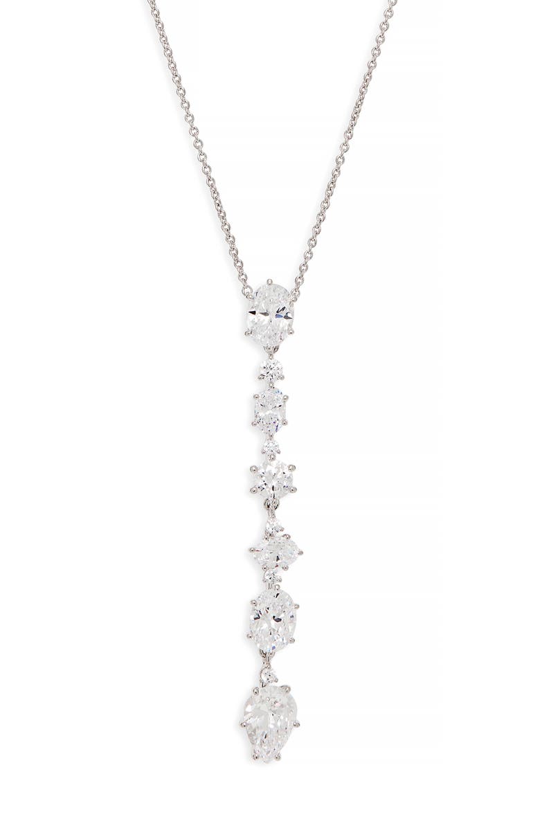 Nadri Frolic Y-Necklace, Main, color, 