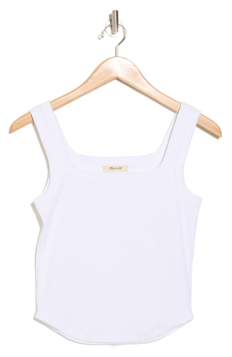 Madewell Luma Tank, Alternate, color, White