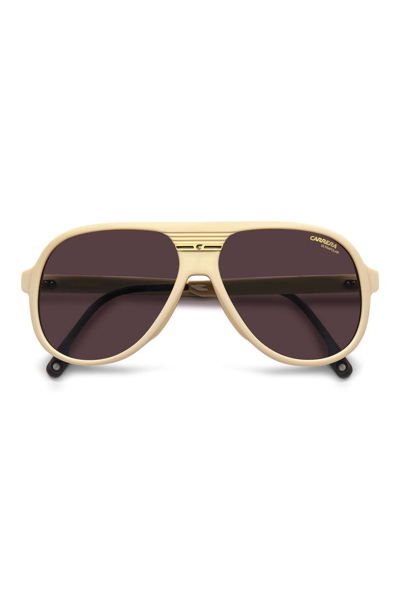 Sport 59mm Pilot Sunglasses, Alternate, color, BEIGE/ MAUVE