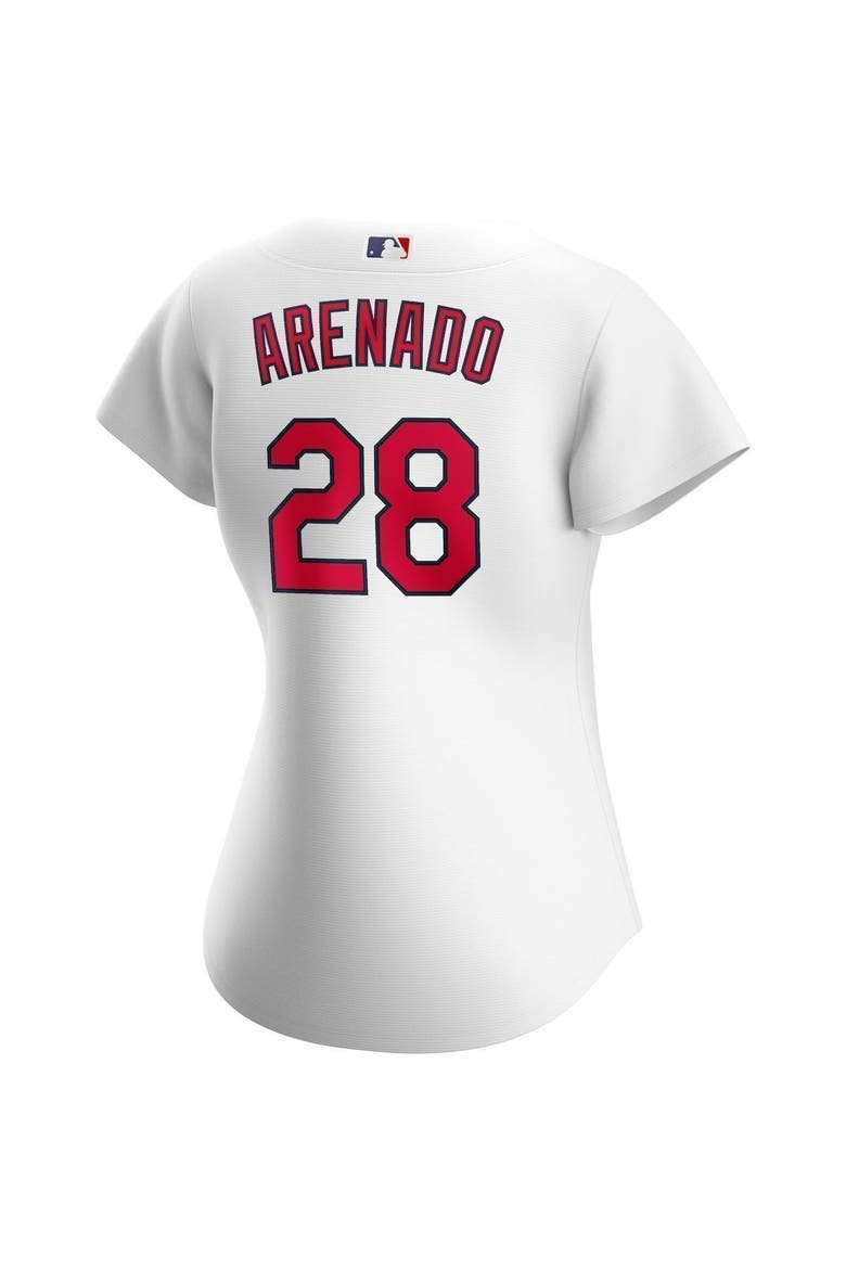 Women's Nike Nolan Arenado White St. Louis Cardinals Home Official Replica Player Jersey, Alternate, color, WHITE
