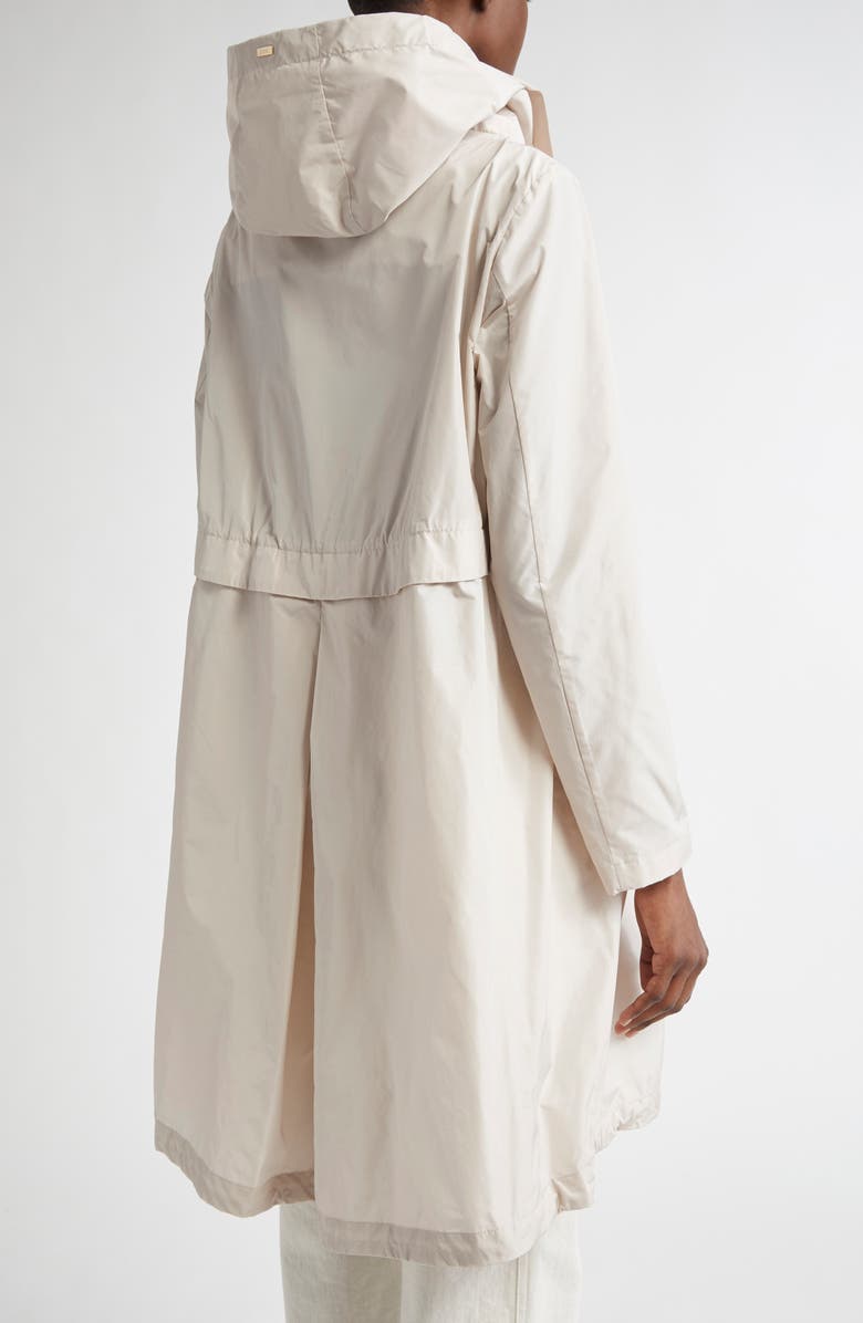 Herno Techno Taffeta A-Line Parka, Alternate, color, Champagne