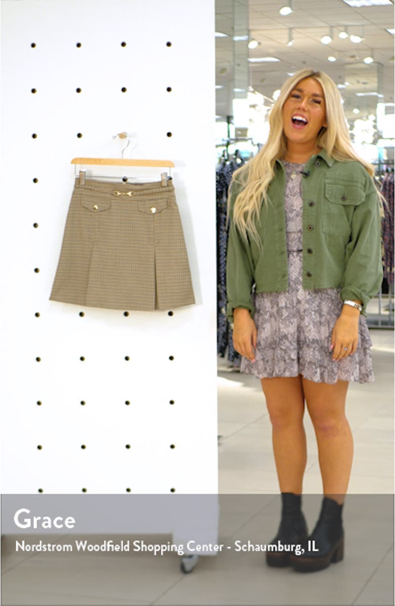 Archive Check Pleat Miniskirt, sales video thumbnail