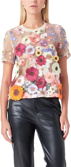 m*】様 UMBRO×ROSE BUD/ORGANZA SLEEVE UMBRO×ROSE BUD/SEE-THROUGH SLEEVE GAME SHIRT – calif（カリフ