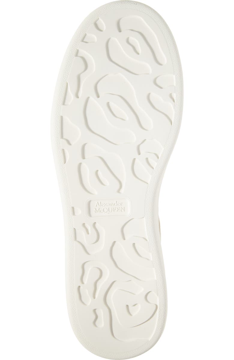 McQueen Grainy Leather Oversize Sneaker, Alternate, color, 9100 Off White