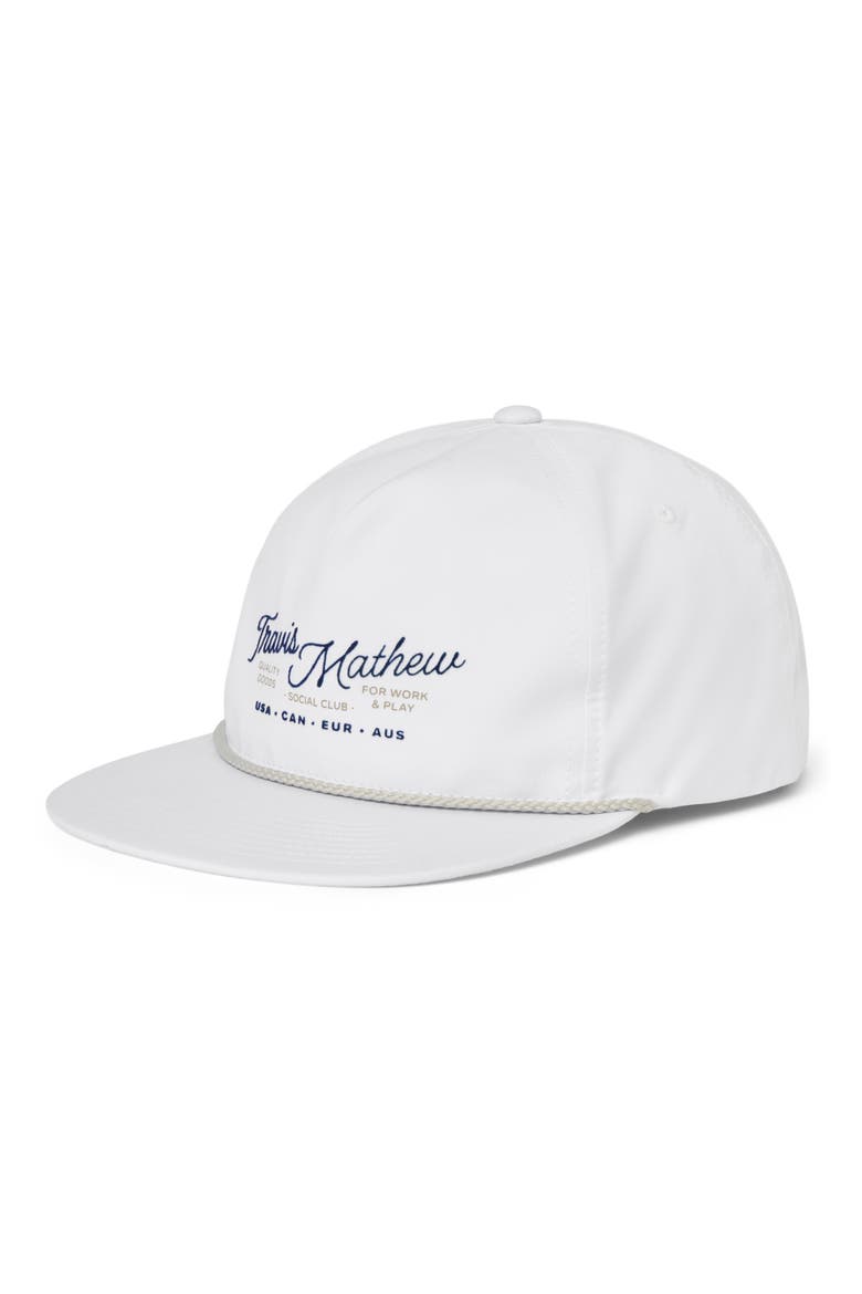 Gate Crasher Snapback Baseball Cap, Main, color, WHITE