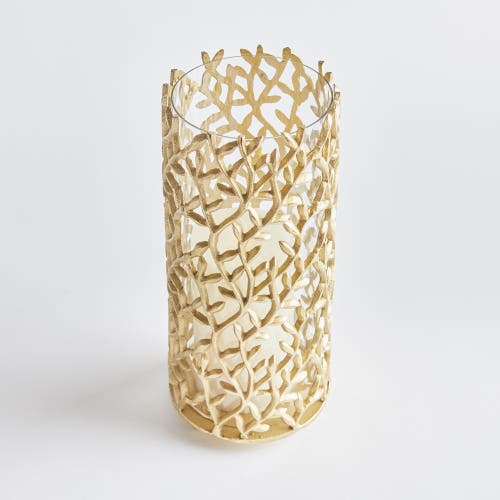 Napa Home & Garden Celine Hurricane Candle Holder In Gold