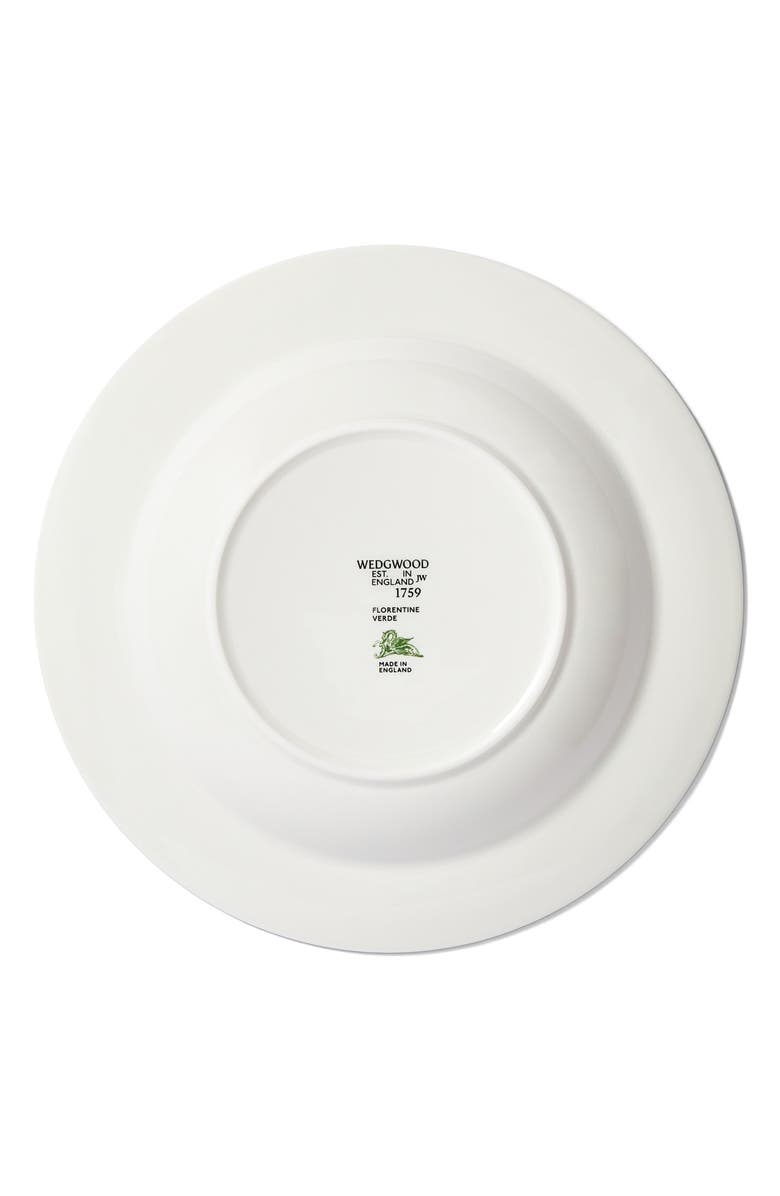 Wedgwood Florentine Bone China Soup Bowl, Alternate, color, Verde