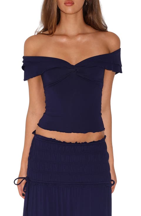 Denali Off the Shoulder Polka Dot Top