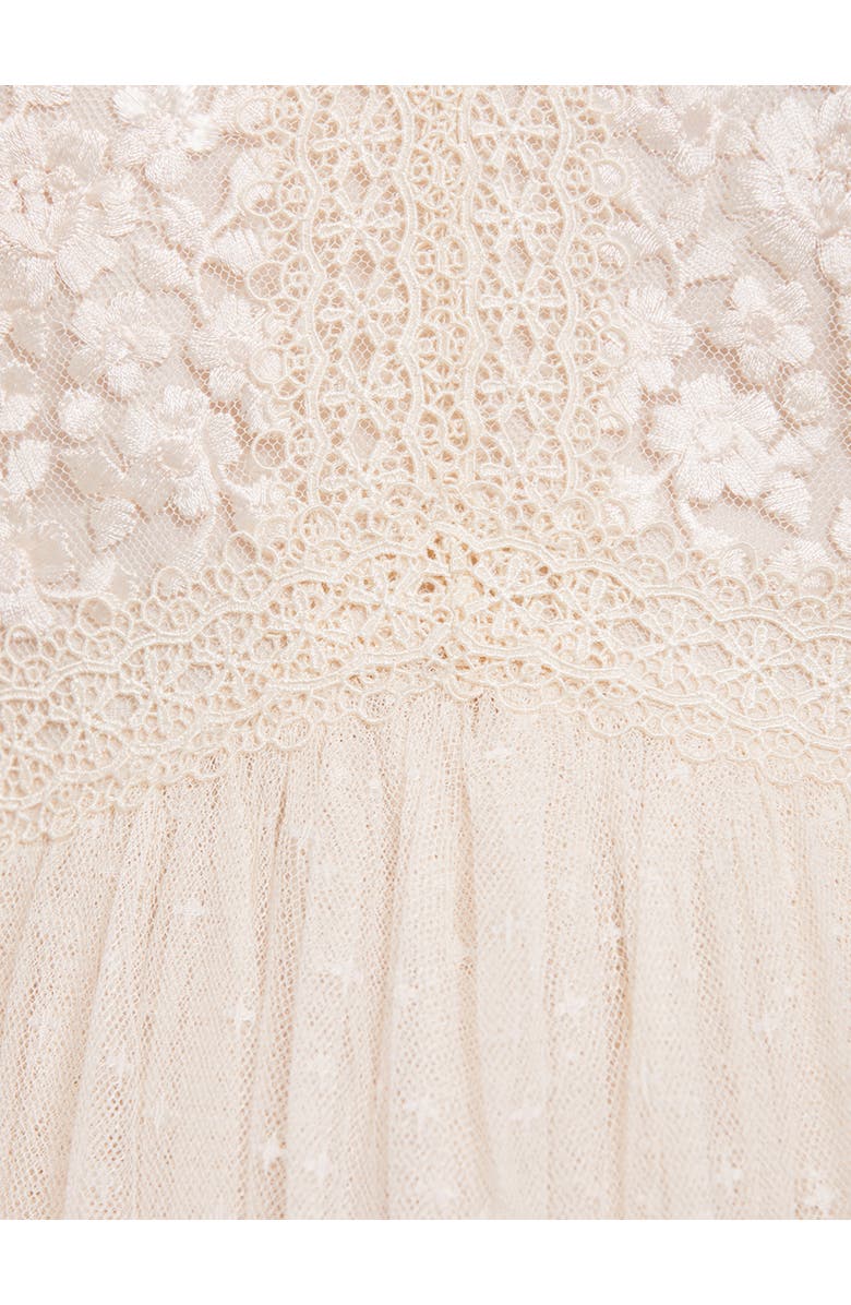 Needle & Thread Celestia Ribbon Bodice Maxi Dress, Alternate, color, Cream