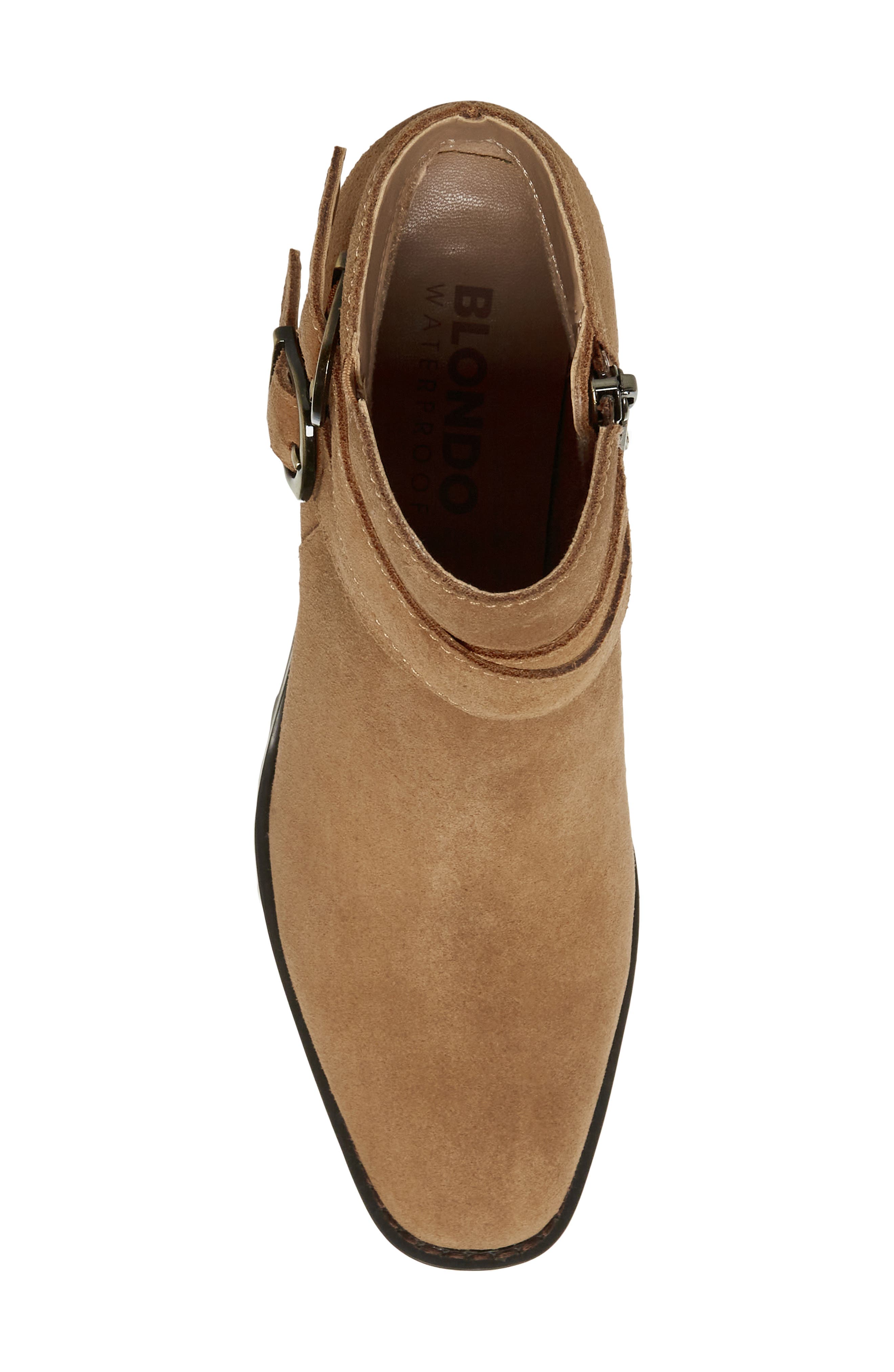 Stolz Waterproof Bootie, Alternate, color, CAMEL SUEDE