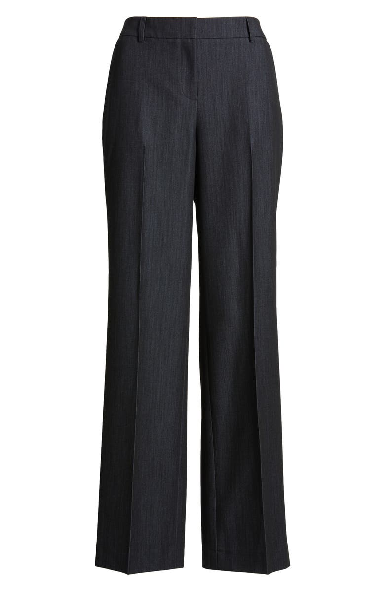 Anne Klein Flat Front Mid Rise Wide Leg Pants, Alternate, color, 