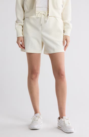 Shop Starter Jacquard Sweat Shorts In Egret
