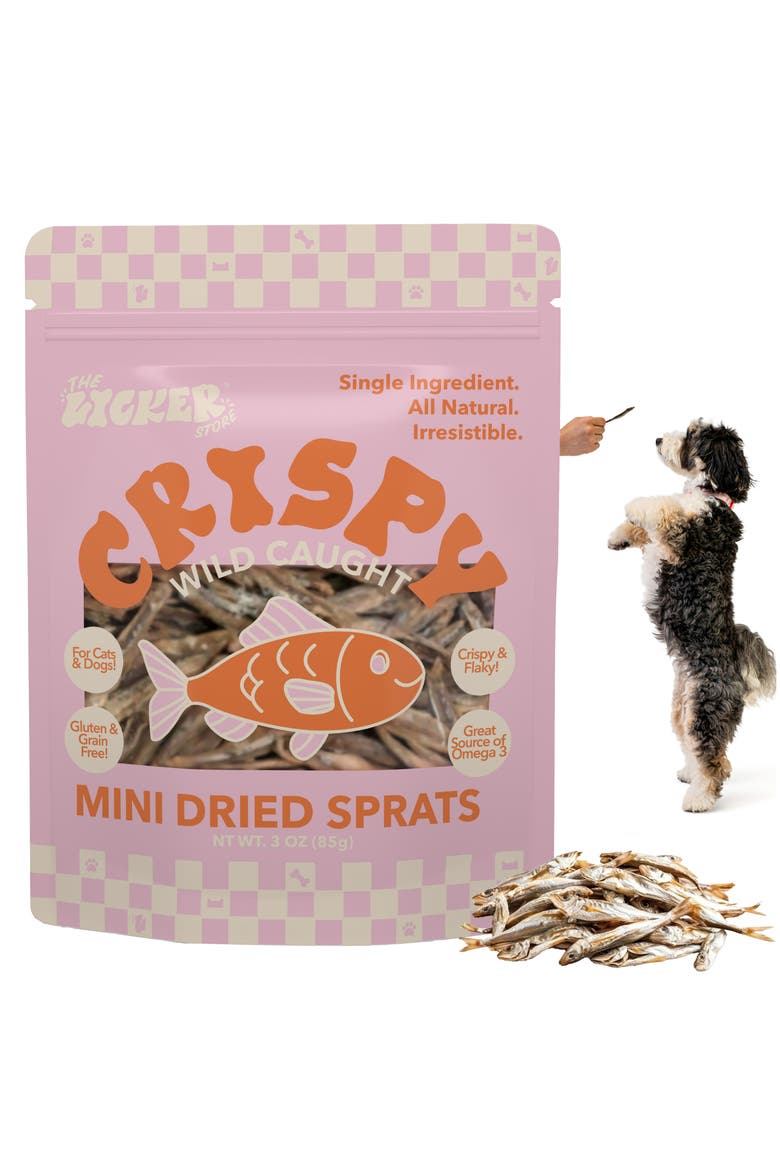 Gluten and Grain-Free Omega-3 Single Ingredient Crunchy Dried Baltic Herring for Dogs and Cats, Main, color, Baltic Sprats (Dogs & Cats)
