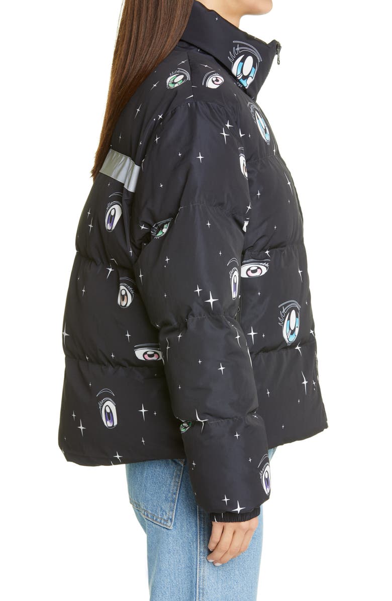 Sandy Liang Luna Eye Print Puffer Jacket, Alternate, color,