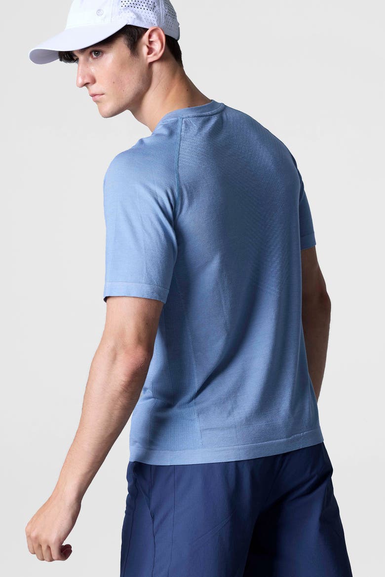 Tech Merino Light Weight Daily Tee, Alternate, color, Faded Denim