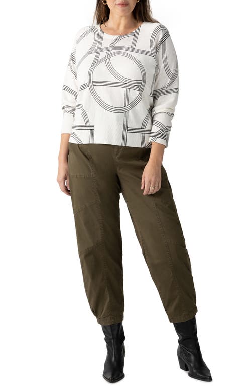 SANCTUARY SANCTUARY ALL DAY LONG FLORAL COTTON BLEND SWEATER