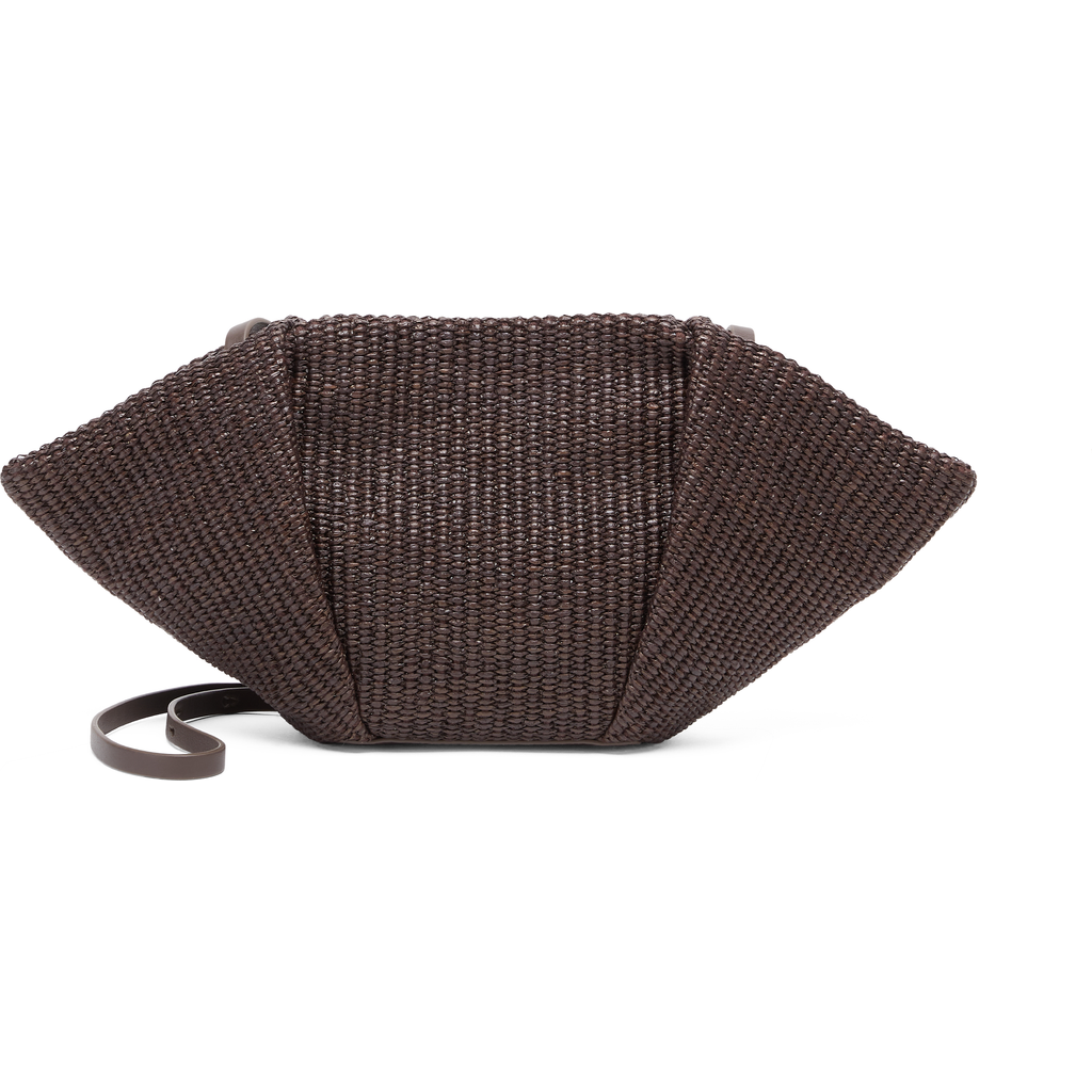 Brunello Cucinelli Cotton-raffia Marina Clutch Bag In Brown