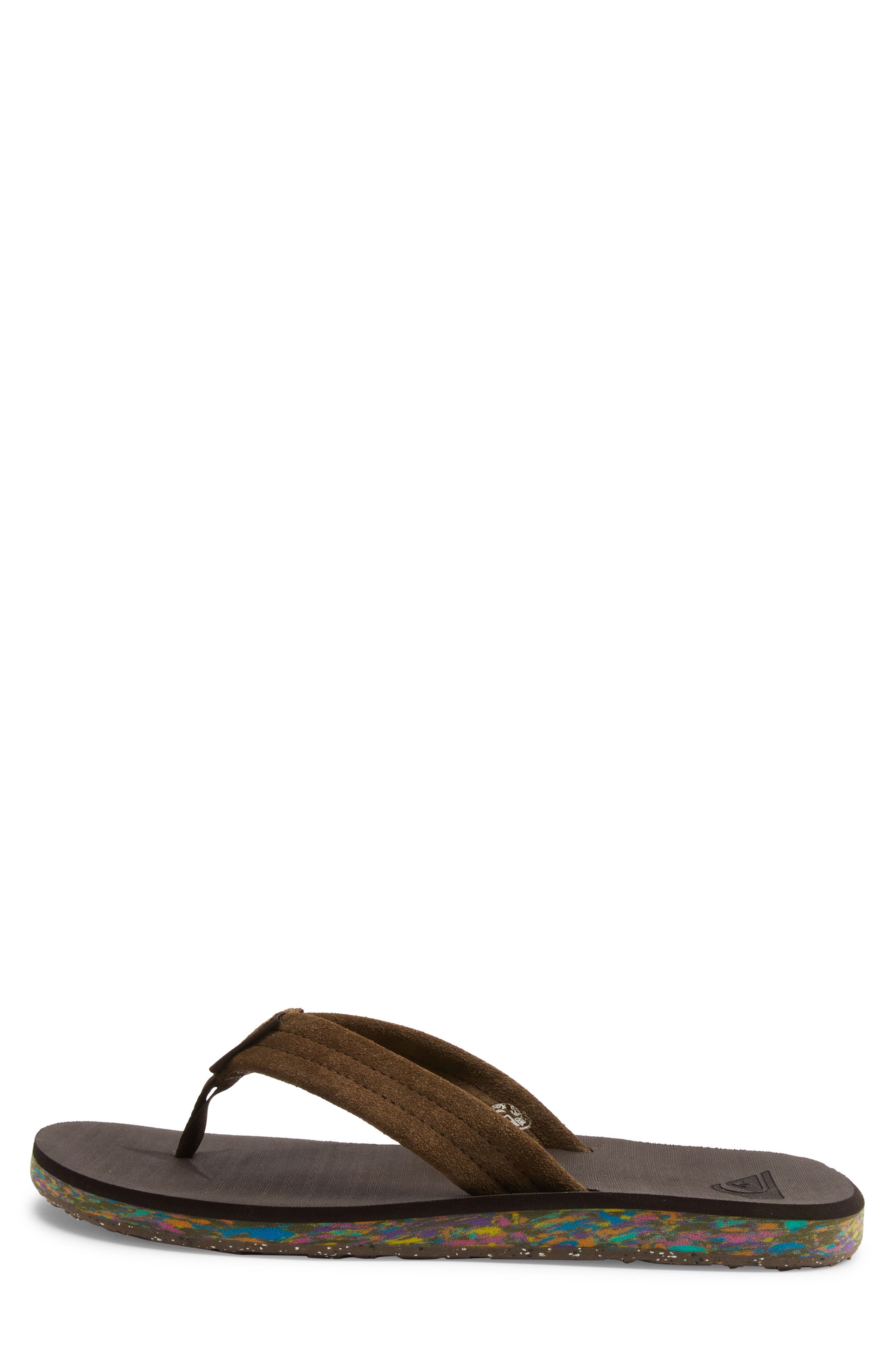 Carver Flip Flop, Alternate, color, BROWN