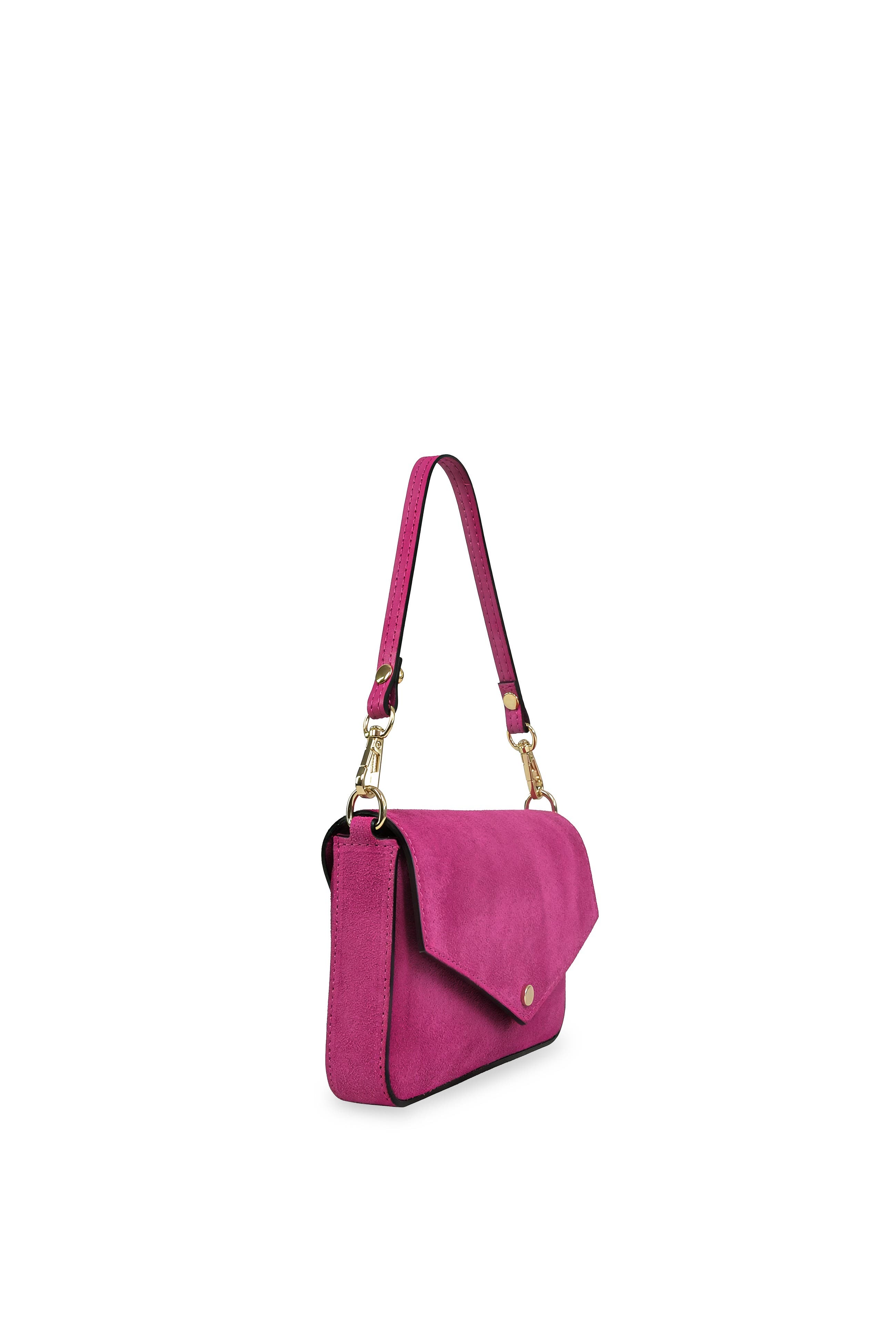 The Munro Suede Shoulder Bag, Alternate, color, Hot Pink