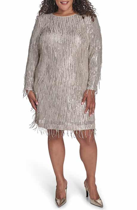 Sequin Fringe Cocktail Dress