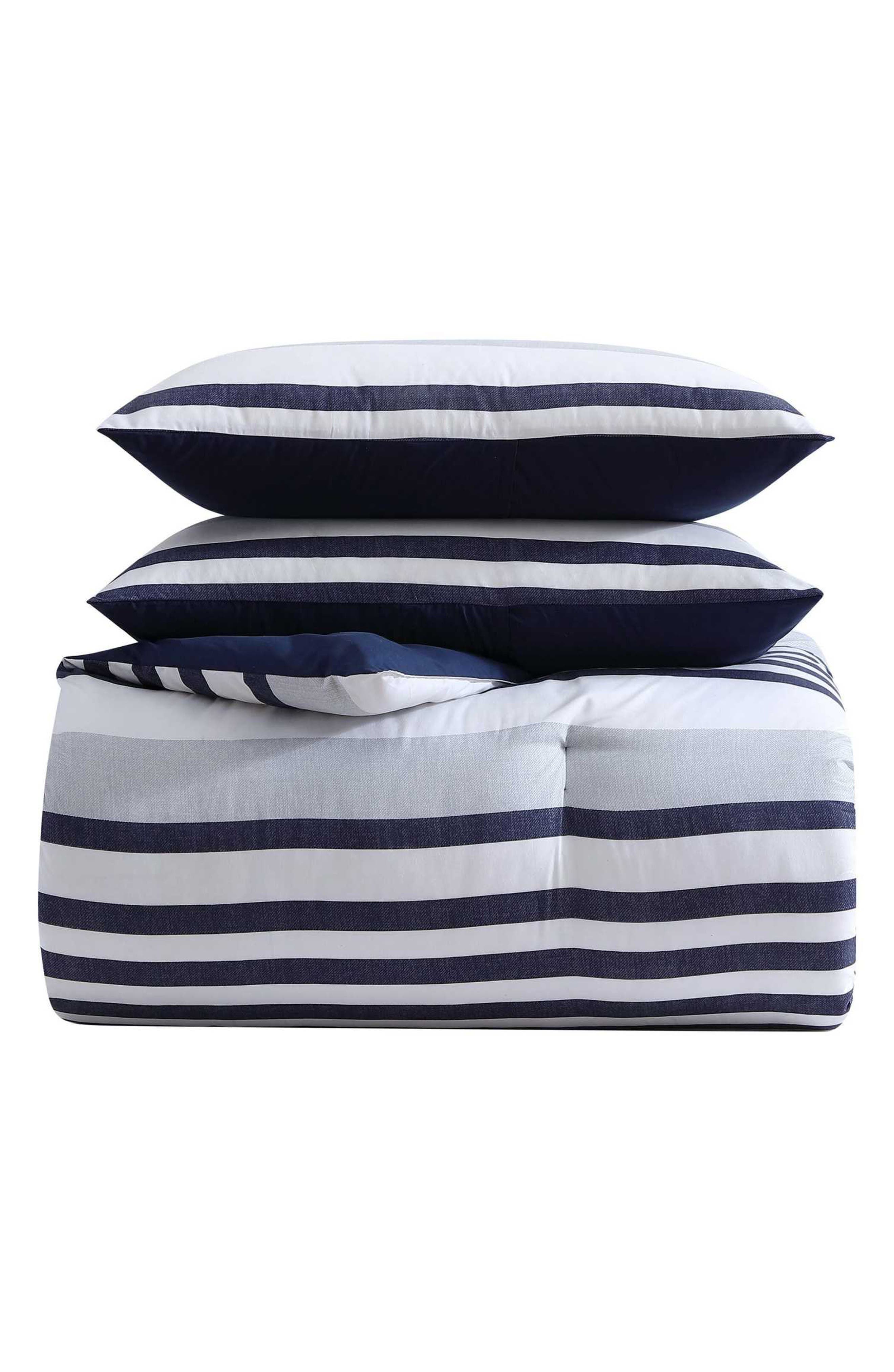 Palm Coast Striped Comforter Set