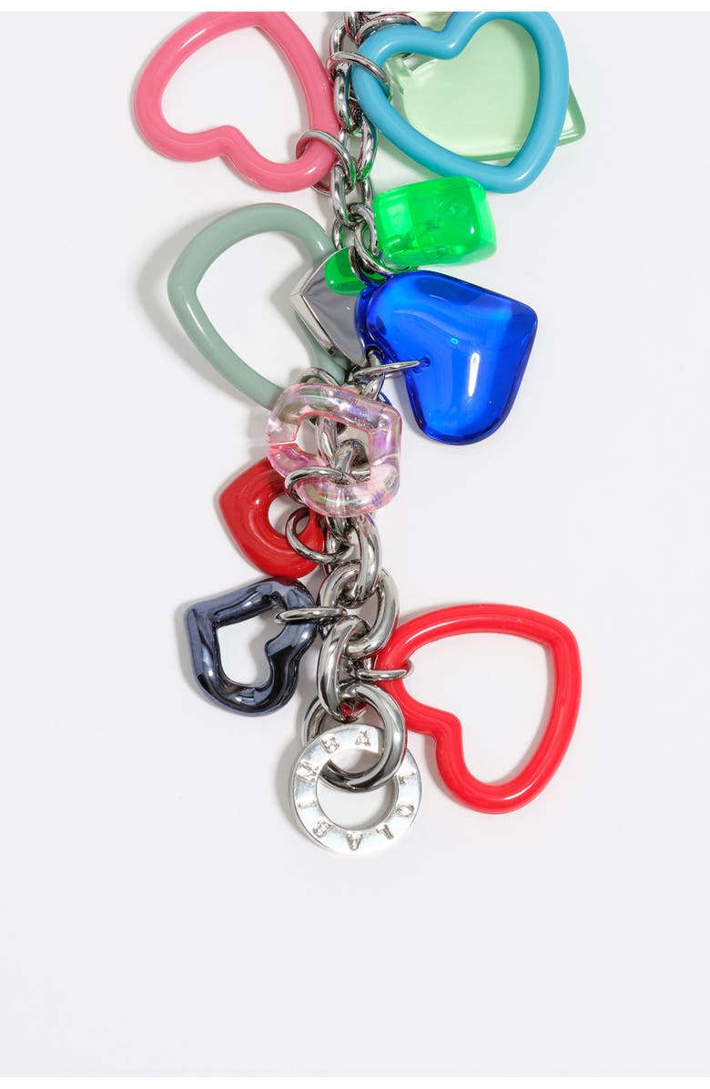 Bimba y Lola Multicolor Hearts Bracelet, Alternate, color, Fuchsia