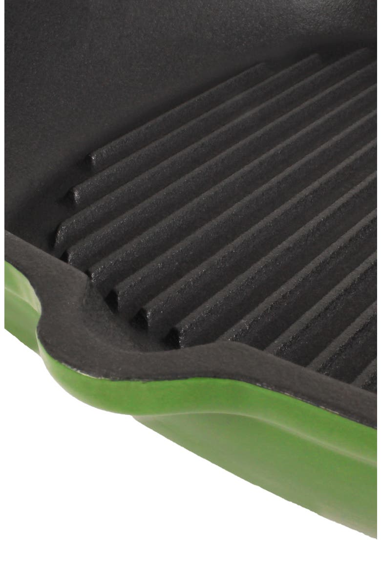 Neo 2-Piece Cast Iron Grill Set, Alternate, color, GREEN