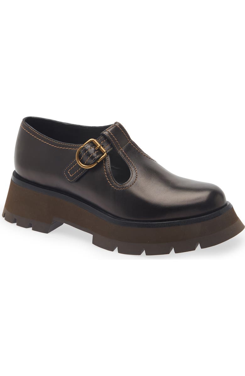 3.1 Phillip Lim Kate Lug Sole Platform Loafer, Main, color, Black