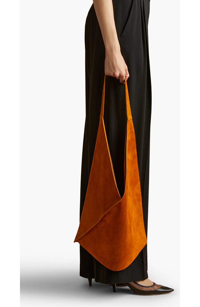 Khaite Sara Suede Tote Bag, Alternate, color,