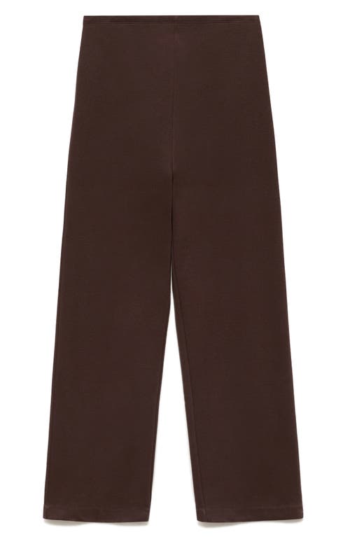 Mango Cotton Blend Wide Leg Maternity Pants In Animal Print