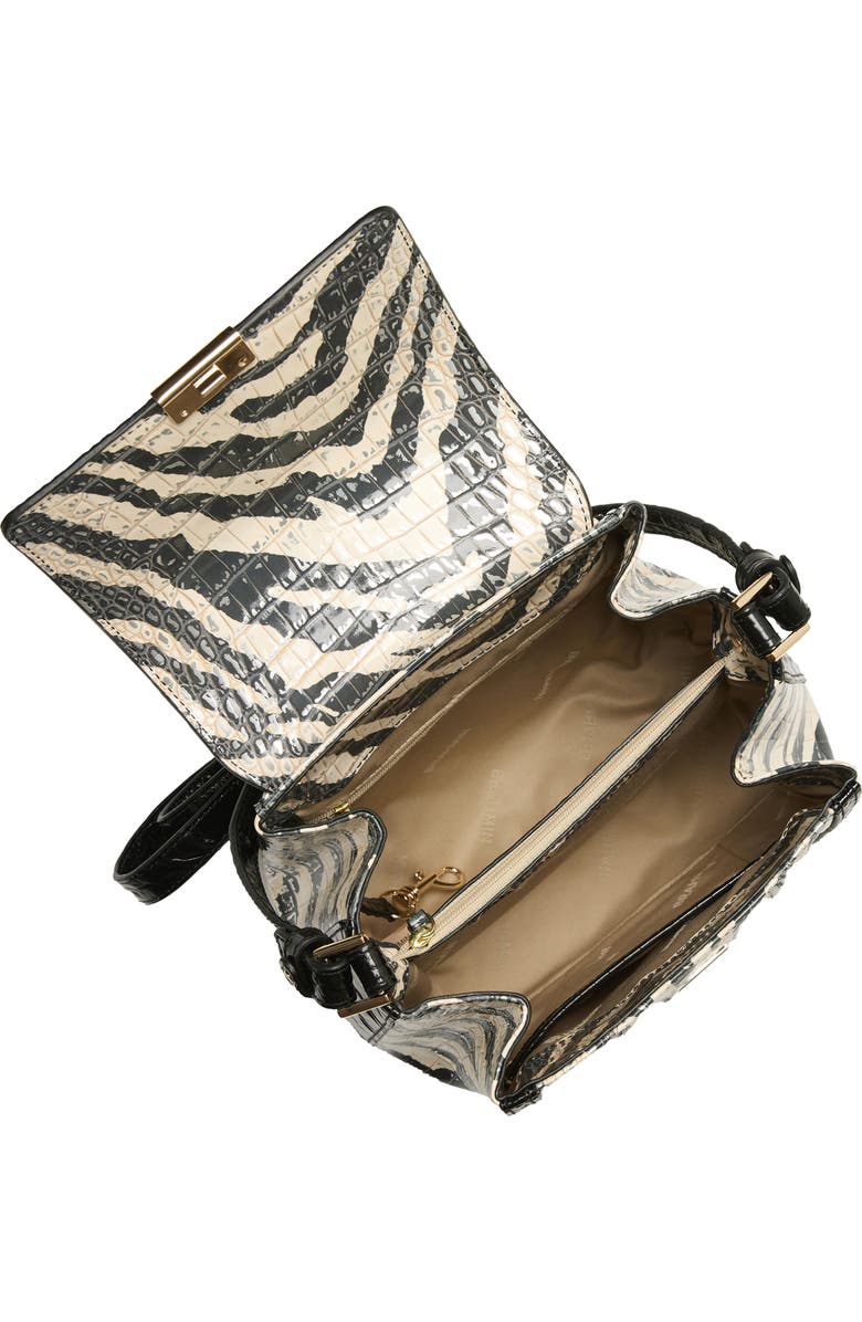 Brahmin Margo Croc Embossed Leather Crossbody Bag, Alternate, color, Everlasting Encore