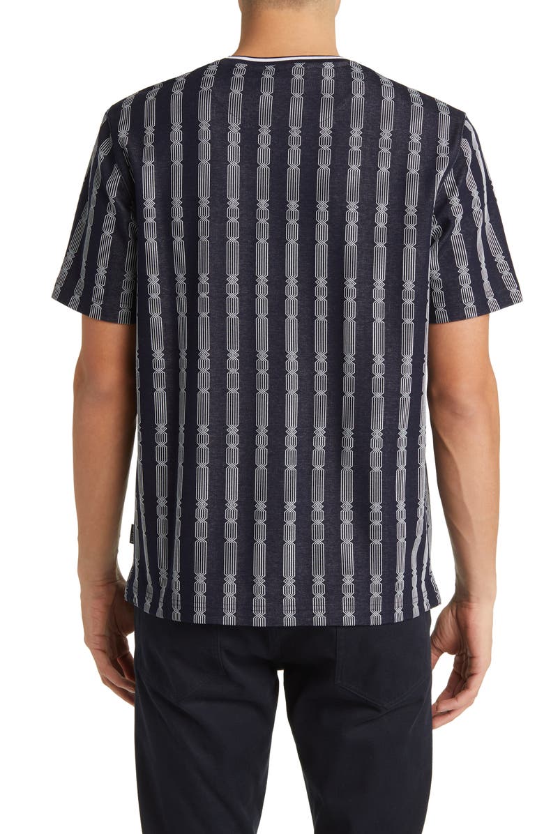 Ted Baker London Estat Cable Stripe Jacquard T-Shirt, Alternate, color,