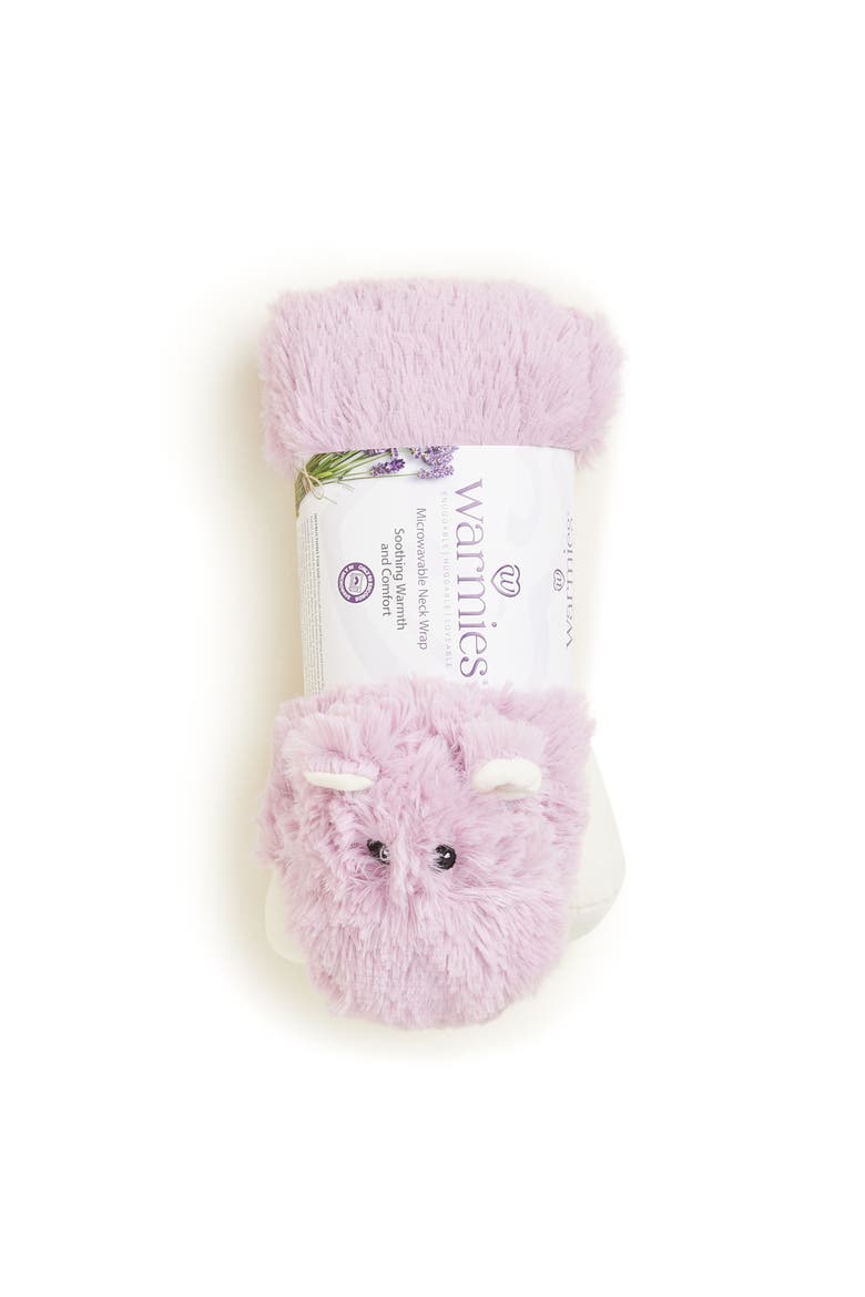 Hippo Plush Neck Wrap, Alternate, color, Medium Purple