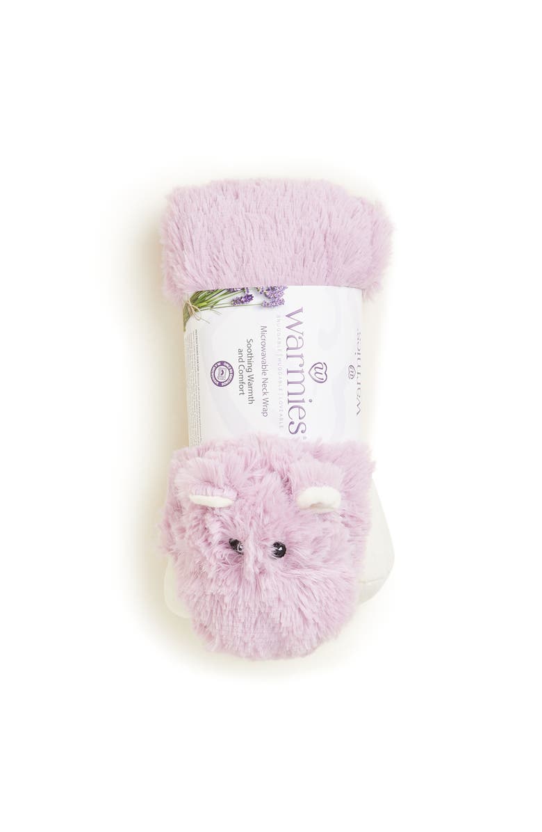 Warmies Hippo Plush Neck Wrap, Alternate, color, Medium Purple