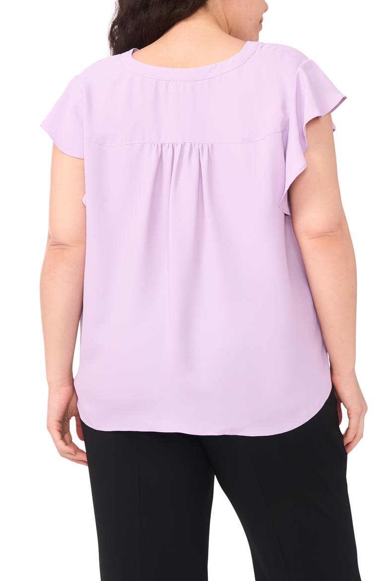 Flutter Sleeve Top, Alternate, color, SOFT LAVENDER