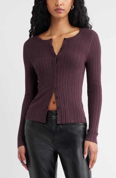 Rib Cardigan