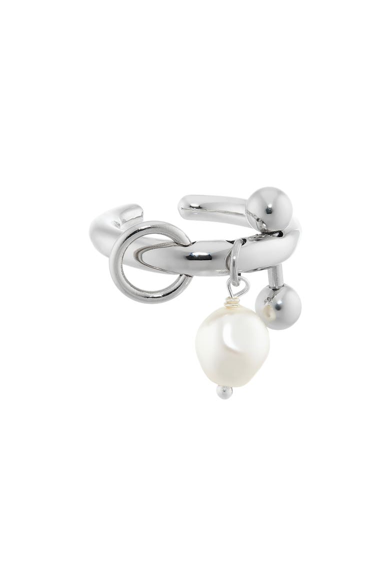 Nikki Open Ring, Main, color, PALLADIUM
