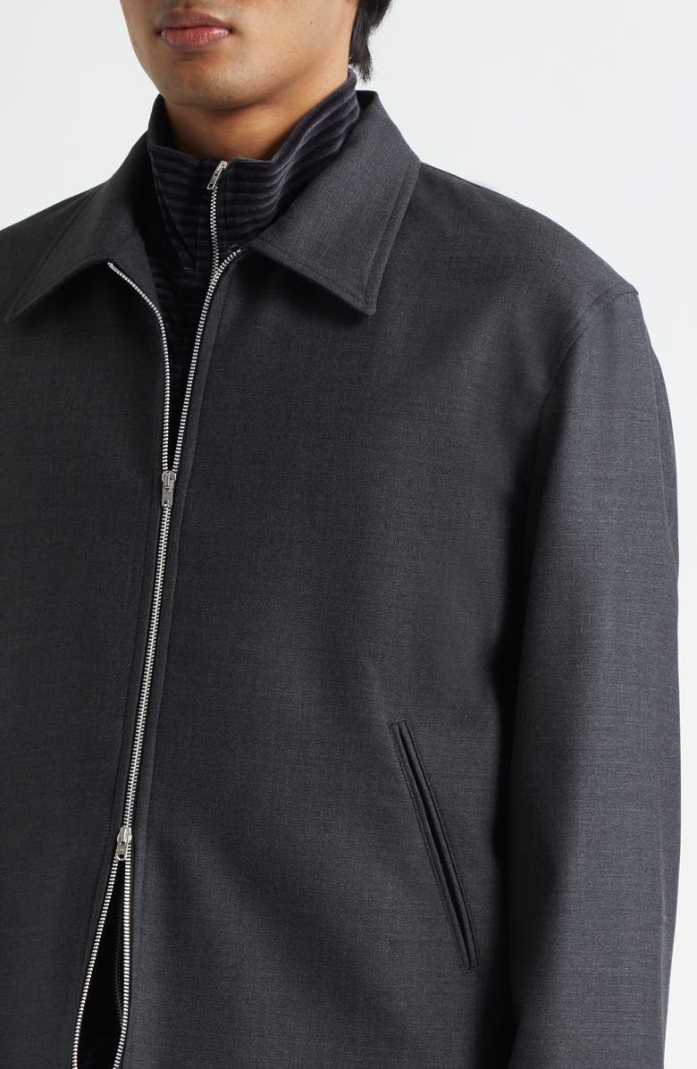 OUR LEGACY Boxy Mini Wool Jacket, Alternate, color, Premium Charcoal Office Wool
