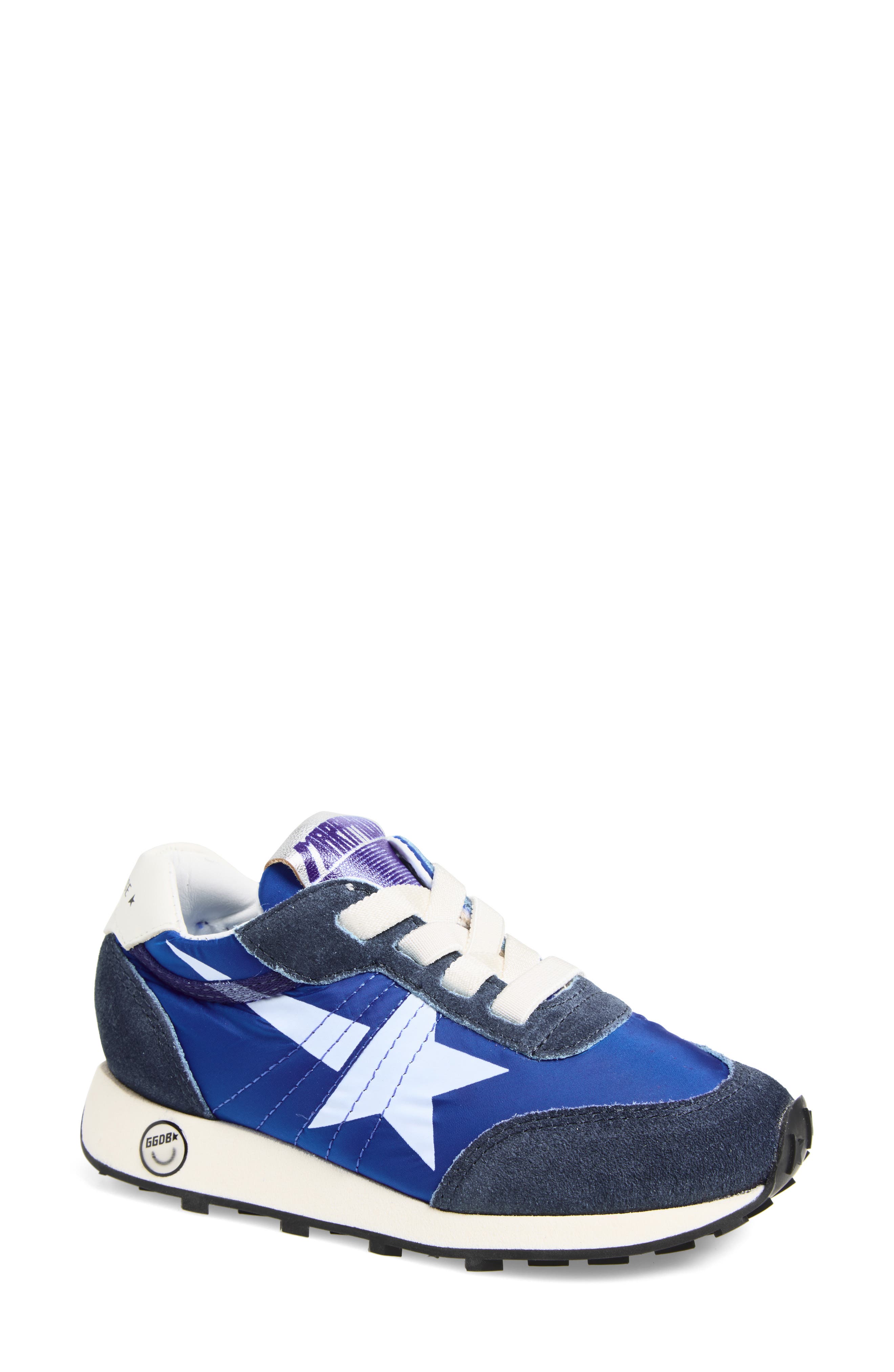 Golden Goose Kids' Running Marathon Sneaker, Main, color, Royal Blue/ Dark Blue/ White