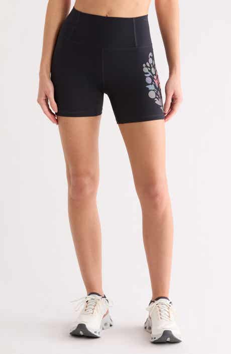 FREE PEOPLE MOVEMENT Metallic Logo Never Better Bike Shorts
