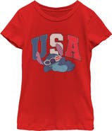 Lilo & Stitch Girls' USA Cool Sunglasses T-Shirt
