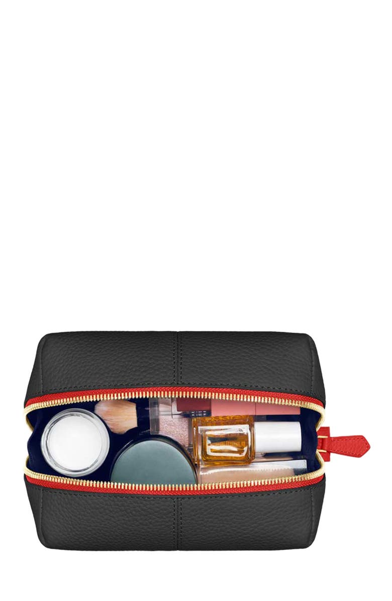 MAISON de SABRÉ Leather Beauty Pouch, Alternate, color, 