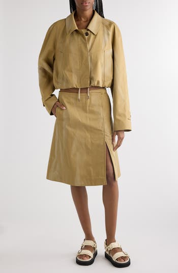 Acne Studios Imari Cotton Twill Faux Wrap Skirt | Nordstrom