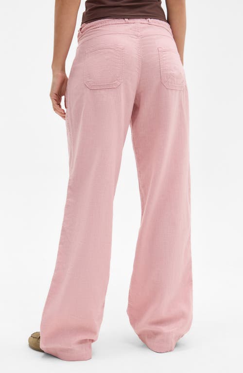 Shop Bdg Urban Outfitters Five-pocket Linen Blend Pants In Pink