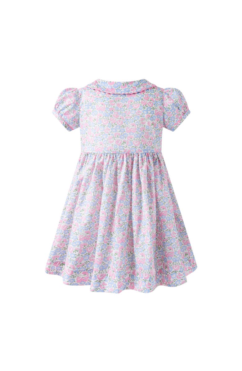 Rachel Riley Pastel Floral Button-Front Dress, Alternate, color, 