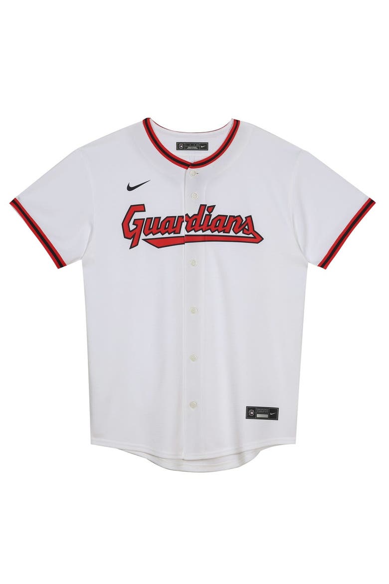 Preschool White Cleveland Guardians Home Blank Replica Jersey, Alternate, color, White