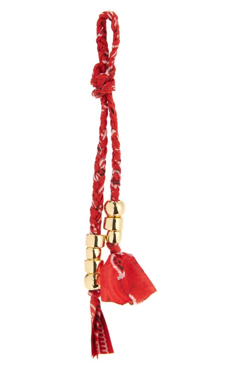 Kenna Braided Bandana Bag Charm
